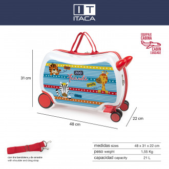 Maleta Infantil Correpasillos Itaca Happy Fun Days