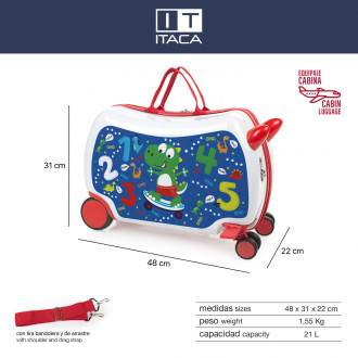 Couloir de valise pour enfants Itaca Happy Fun Days