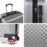 Medium Diamond rigid suitcases with L capacity