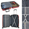 Medium Diamond rigid suitcases with L capacity