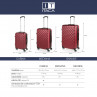 Medium Diamond rigid suitcases with L capacity