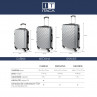 Medium Diamond rigid suitcases with L capacity