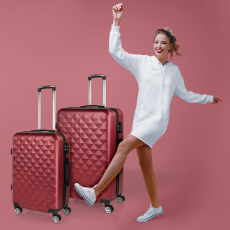 Medium Diamond rigid suitcases with L capacity