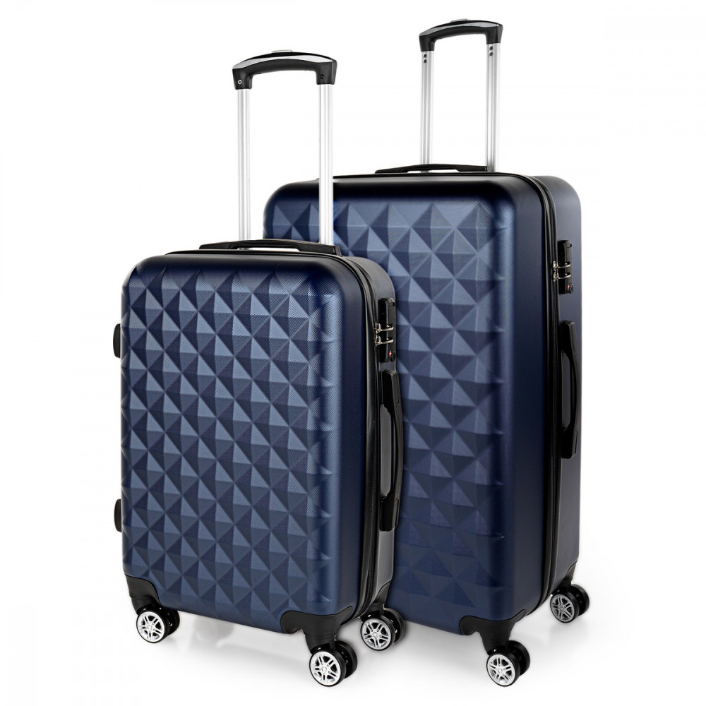 Set of 2/3 suitcases (Cabin, Medium and Large) Diamond rigid with capacity of L