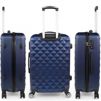 Set of 2/3 suitcases (Cabin, Medium and Large) Diamond rigid with capacity of L