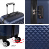 Set of 2/3 suitcases (Cabin, Medium and Large) Diamond rigid with capacity of L