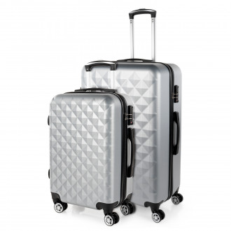 Set of 2/3 suitcases (Cabin, Medium and Large) Diamond rigid with capacity of L