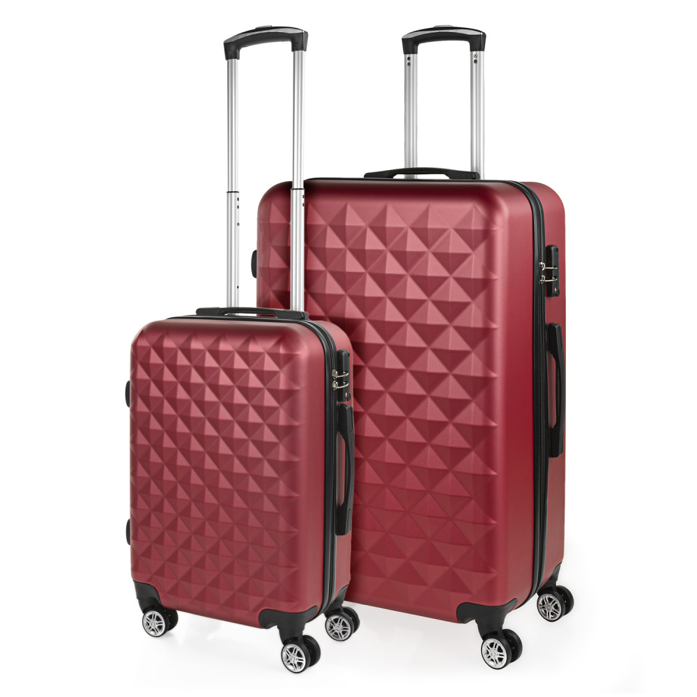 Set of 2/3 suitcases (Cabin, Medium and Large) Diamond rigid with capacity of L