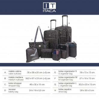 Luggage set 8Pz model Solite Itaca Solite