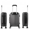 Medium Sevron rigid suitcases with L capacity