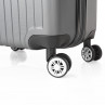 Medium Sevron rigid suitcases with L capacity