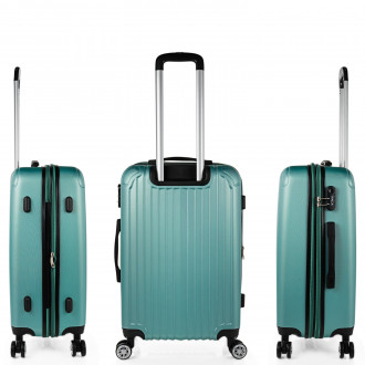 Medium Sevron rigid suitcases with L capacity