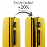 Medium Sevron rigid suitcases with L capacity