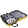 Medium Sevron rigid suitcases with L capacity