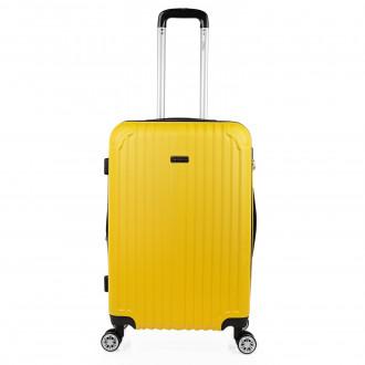 Medium Sevron rigid suitcases with L capacity