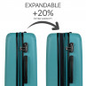 Medium Sevron rigid suitcases with L capacity