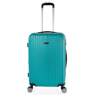 Medium Sevron rigid suitcases with L capacity