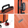 Medium Sevron rigid suitcases with L capacity