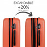 Medium Sevron rigid suitcases with L capacity