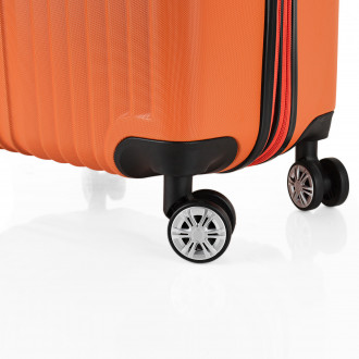 Medium Sevron rigid suitcases with L capacity