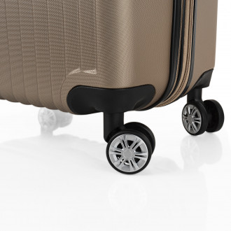 Medium Sevron rigid suitcases with L capacity