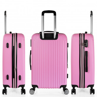 Medium Sevron rigid suitcases with L capacity