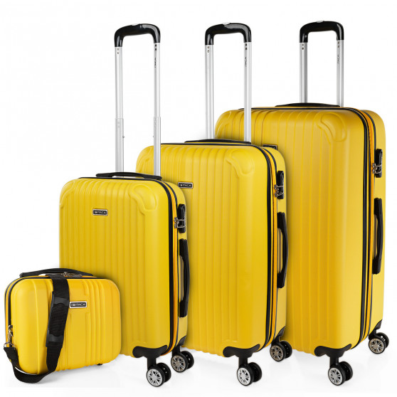 Medium Sevron rigid suitcases with capacity of 68 L