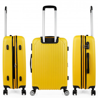 Medium Sevron rigid suitcases with capacity of 68 L