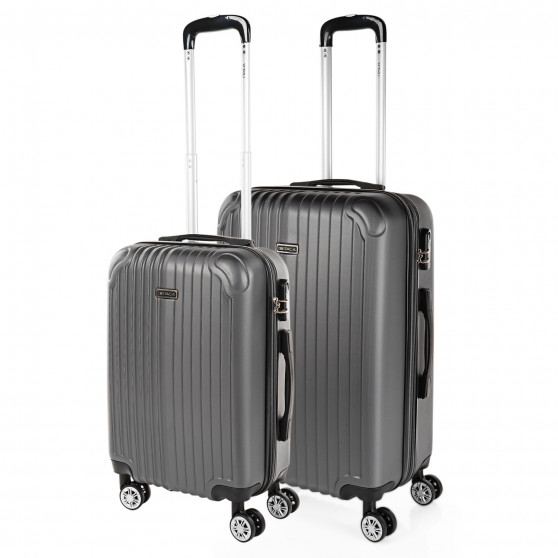 Medium Sevron rigid suitcases with capacity of 68 L