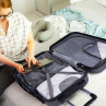 Medium Sevron rigid suitcases with capacity of 68 L