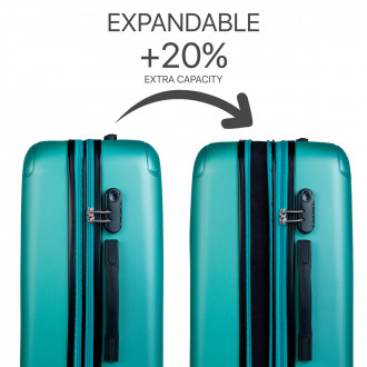 Medium Sevron rigid suitcases with capacity of 68 L