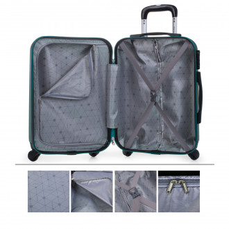 Medium Sevron rigid suitcases with capacity of 68 L