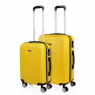 Medium Sevron rigid suitcases with capacity of 68 L