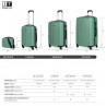 Medium Sevron rigid suitcases with capacity of 68 L