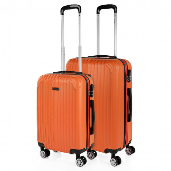 Medium Sevron rigid suitcases with capacity of 68 L