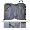 Medium Sevron rigid suitcases with capacity of 68 L