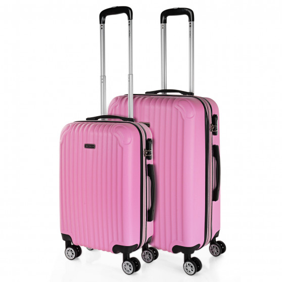 Medium Sevron rigid suitcases with capacity of 68 L