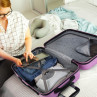 Medium Sevron rigid suitcases with capacity of 68 L