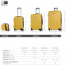 Medium Sevron rigid suitcases with capacity of 68 L