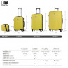 Medium Sevron rigid suitcases with capacity of 104 L