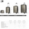 Medium Sevron rigid suitcases with capacity of 104 L