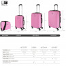 Medium Sevron rigid suitcases with capacity of 104 L