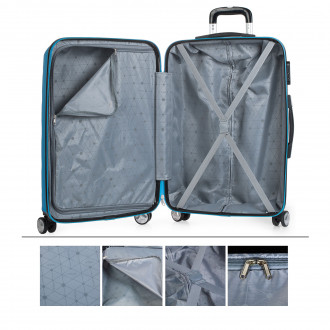 Medium Elba rigid suitcases with a capacity of 100 L