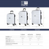 Medium Elba rigid suitcases with a capacity of 100 L