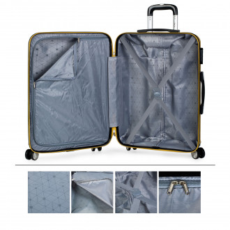 Medium Elba rigid suitcases with capacity of L