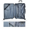 Medium Elba rigid suitcases with capacity of 99 L