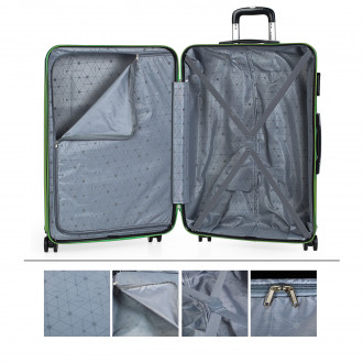 Medium Elba rigid suitcases with capacity of 99 L