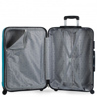 Set of 2/3 suitcases (Cabin, Medium and Large) Havel rigida with capacity of 91 L