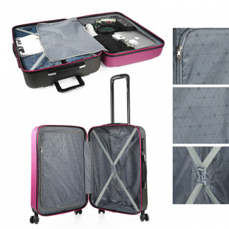 Medium Tiber rigid suitcases with L-capacity