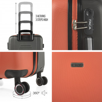 Medium Tiber rigid suitcases with L-capacity